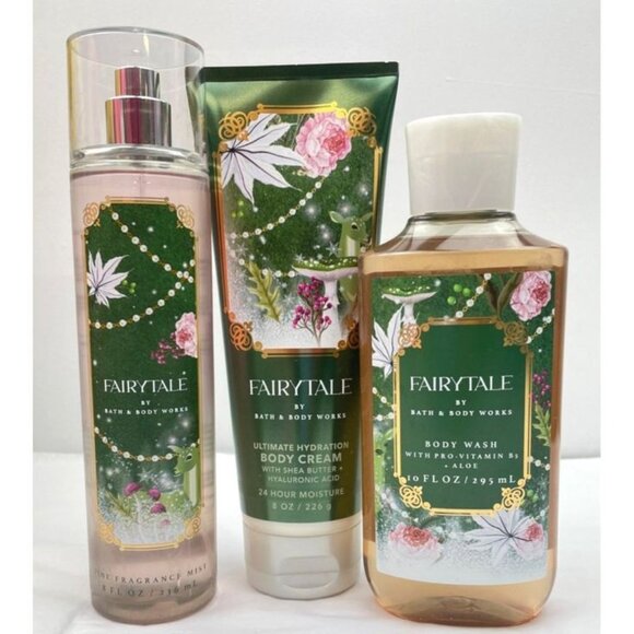 Bath & Body Works Fairytale Mist Shower Gel & Body Cream Set of 3 - Picture 1 of 1